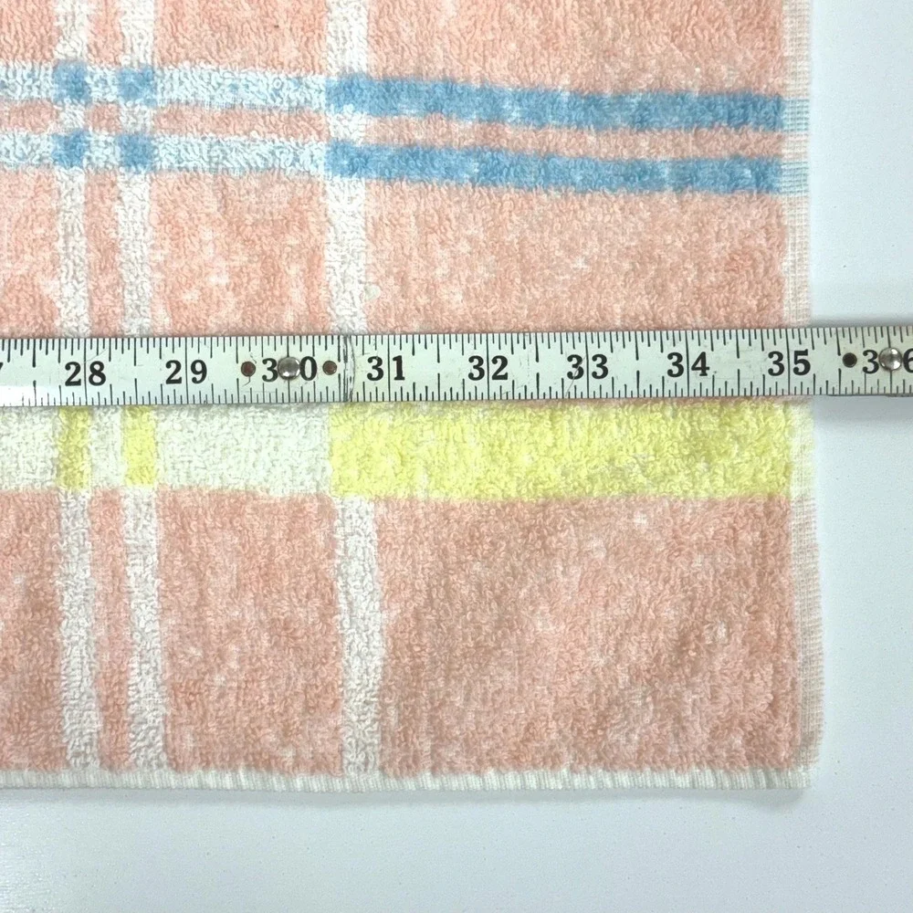 Vintage Haynes plaid towel set